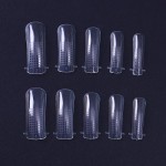 Tipsuri 100 bucati Transparente Refolosibile Smart Forms pentru Acryl Gel, Polygel, art TPS46